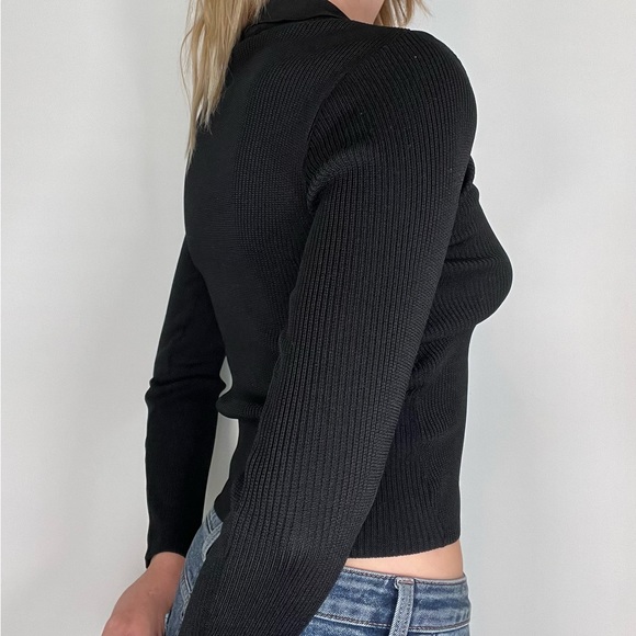 Vintage XOXO V-neck Long Sleeve Polo - Picture 2 of 3